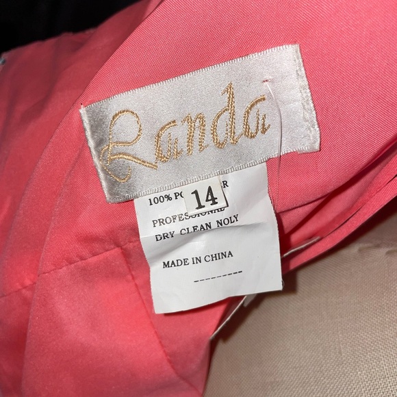 Coral formal gown - Picture 8 of 9